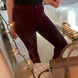 Forever 21 maroon jeggins
